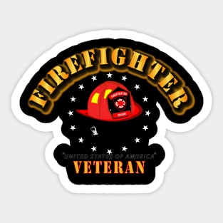 Firefighter Veteran - Helmet Sticker